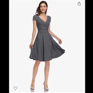 Cap Sleeve Faux Wrap Jersey Dress SZ16 -NWOT